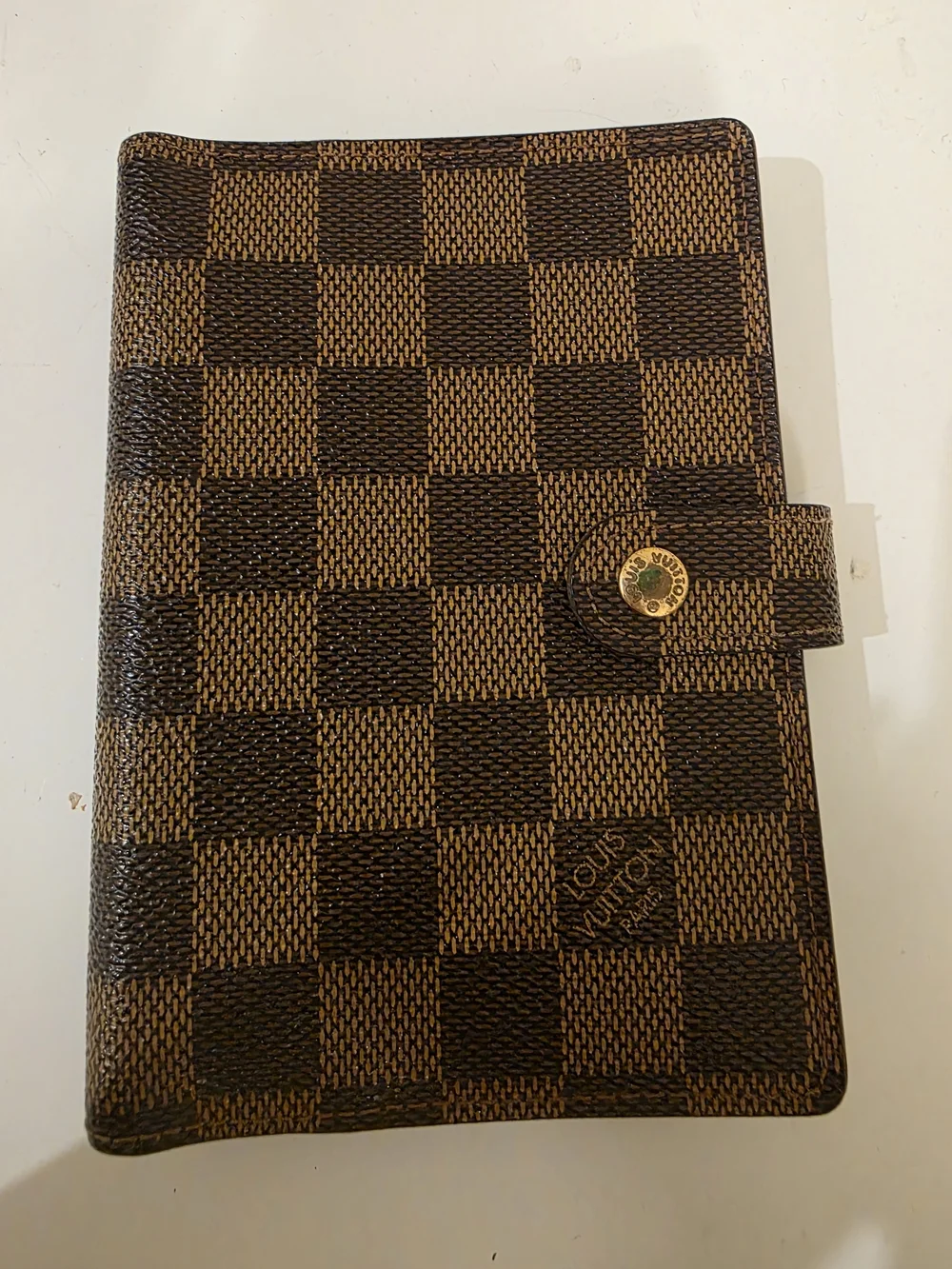 Louis Vuitton Damier Ebene Small Agenda Cover - Brown